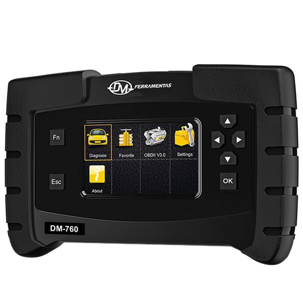Scanner Automotivo Auto Profissional Ajuste Flex ABS Air Bag Luz de Óleo em Português DM FERRAMENTAS-DM-760 - Imagem 3