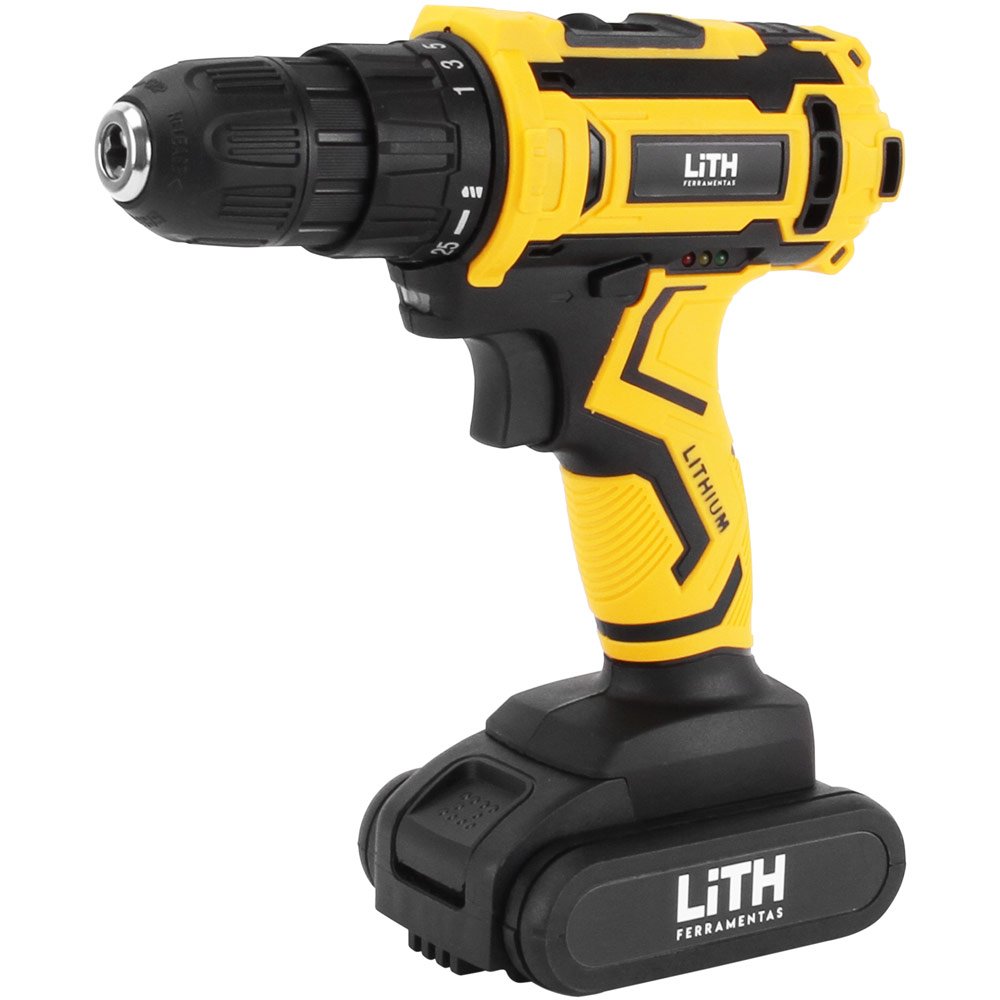 Furadeira/Parafusadeira 3/8 Pol. a Bateria 18V Li-Ion com Carregador Bivolt LITH-LT7036 - Imagem 2