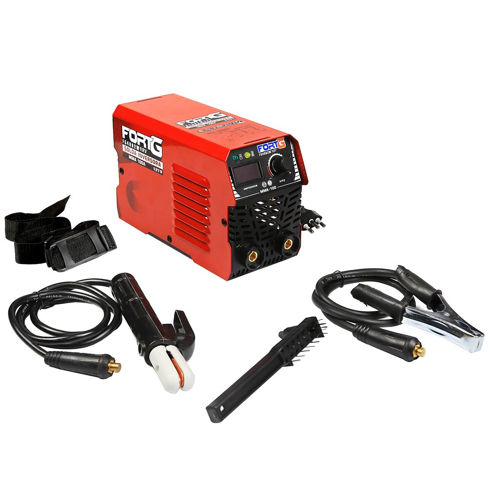 Máquina de Solda Inversora FG4002W127 MMA 100A 127V com Display Digital – Mini Profissional FORTGPRO-FG4002W - Imagem 3