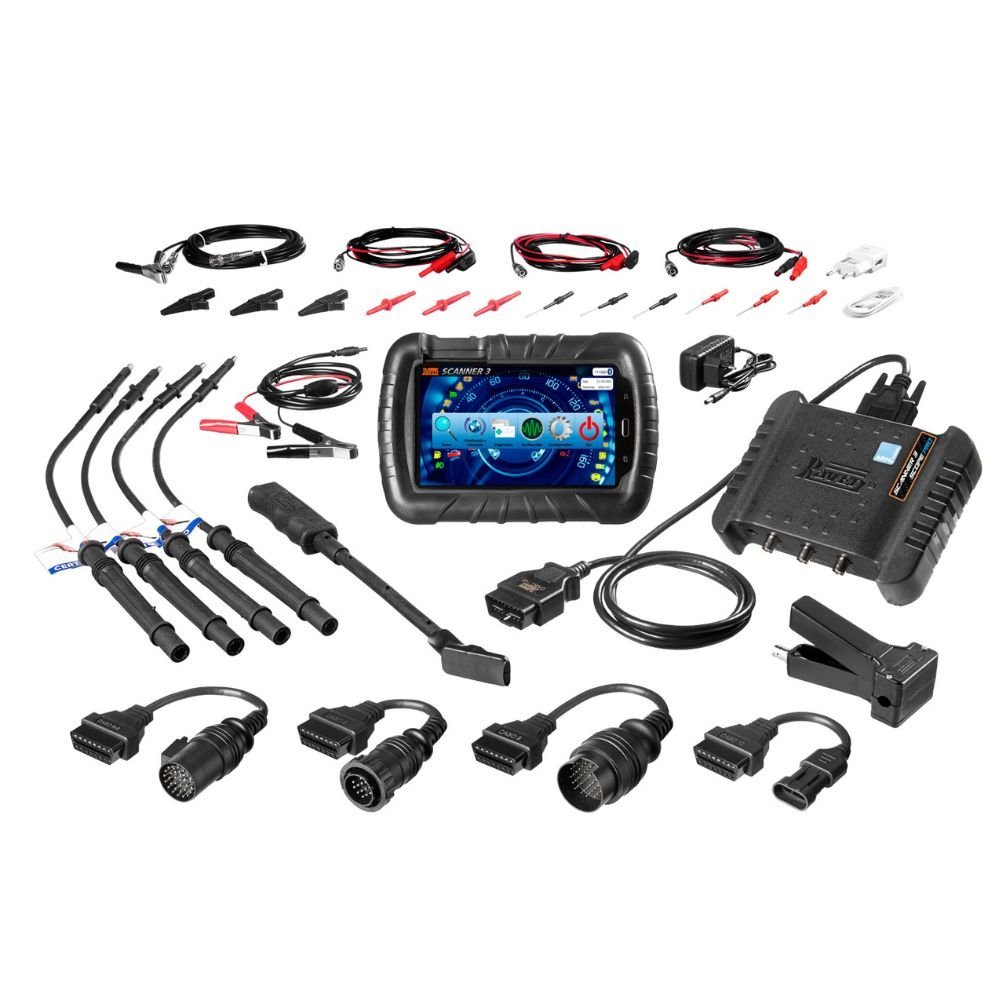 Scanner 3 Scope Pro com Tablet e Conjunto Acessórios Diesel Leve RAVEN-108930