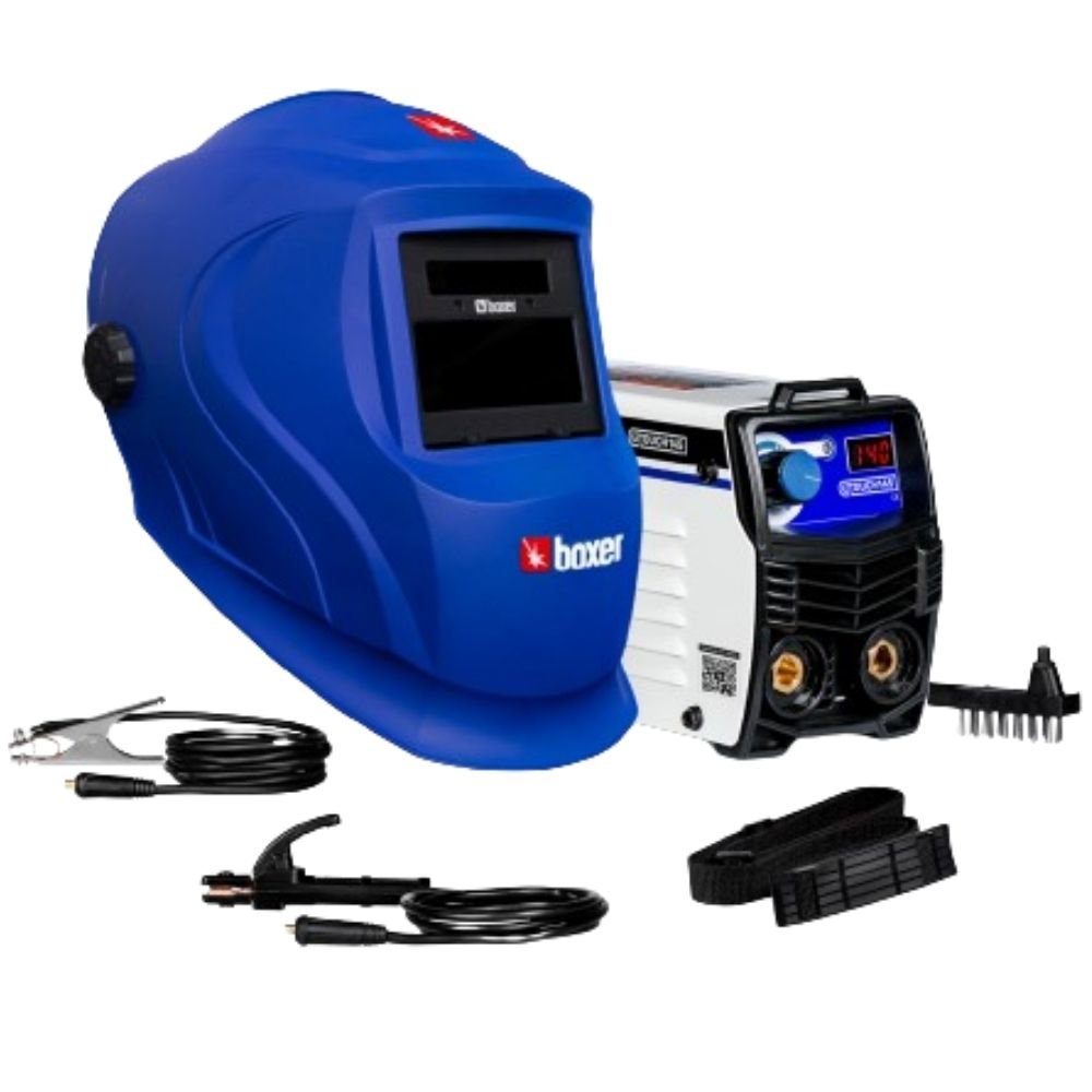 Máquina de Solda Inversora MMA Touch 145 140A Bivolt com Máscara Optiarc 70 BOXER-1015015