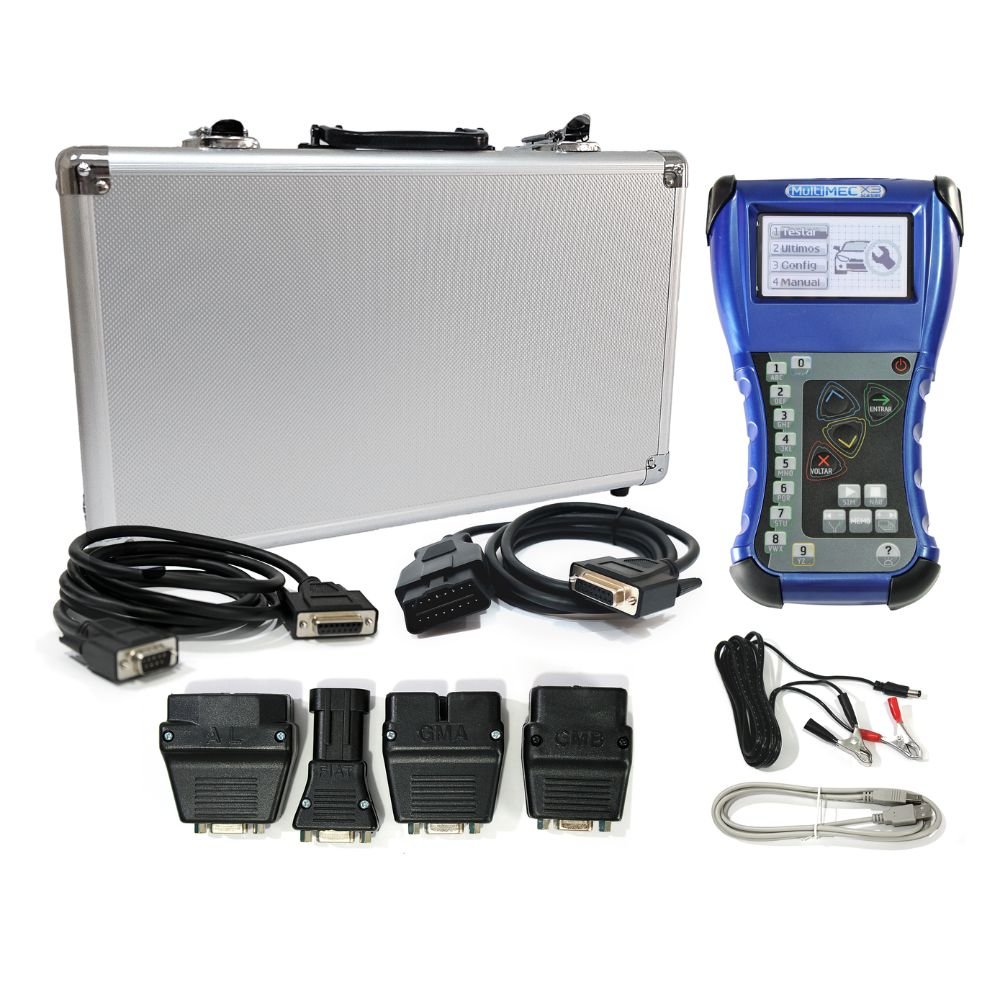 Scanner Automotivo X3 Linha Leve com Conjunto Diesel Leve e Maleta MULTIMEC-95