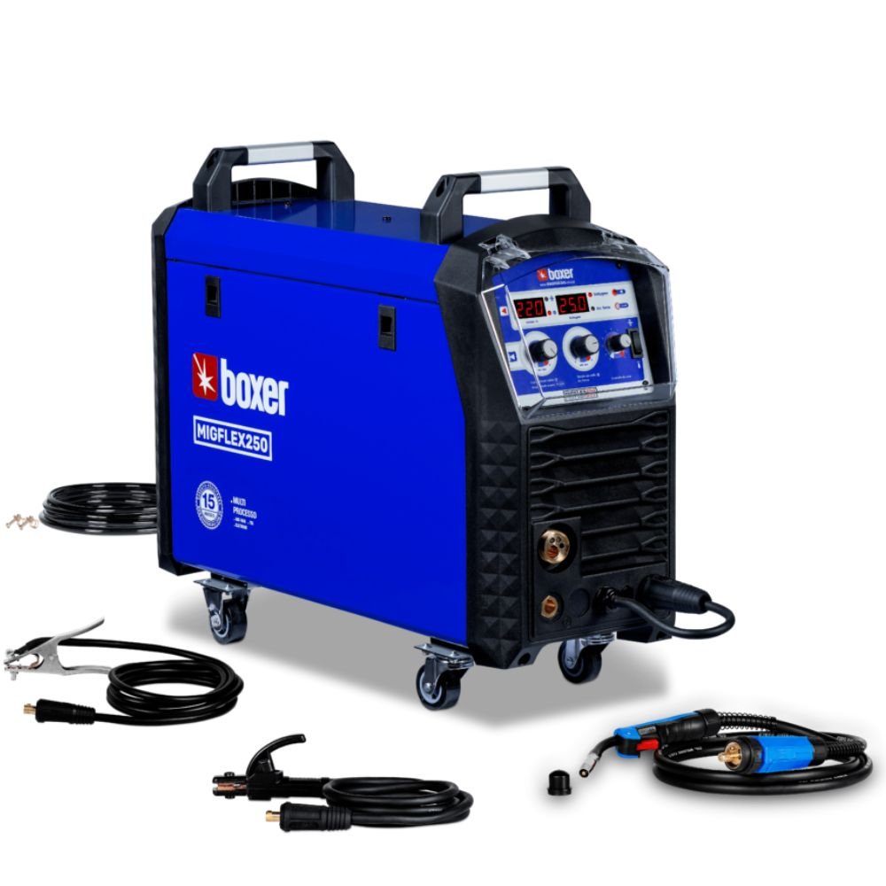 Máquina de Solda Inversora Multiprocesso MIG/MMA/TIG MIGFLEX 250 220A 220V BOXER-2005026 - Imagem 3