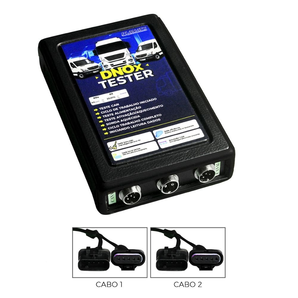 Equipamento Diagnóstico do Sistema Arla 32 e Teste de Sensor NOX de Motores DIESEL LEVE em Bancada ou Local sem Tablet PLANATC-DNOX-TESTER/LL - Imagem 2