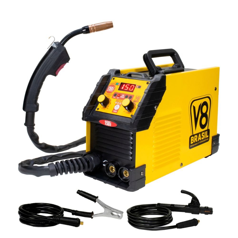 Máquina de Solda Inversora Multiprocesso 150i 150A 220V V8-20210 - Imagem 3