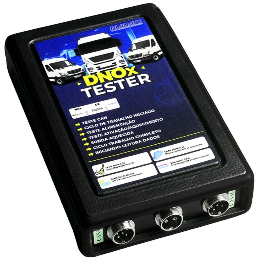 Equipamento para Diagnóstico do Sistema Arla 32 e Teste de Sensor NOX de Motores DIESEL em Bancada no Local PLANATC-DNOX-TESTER