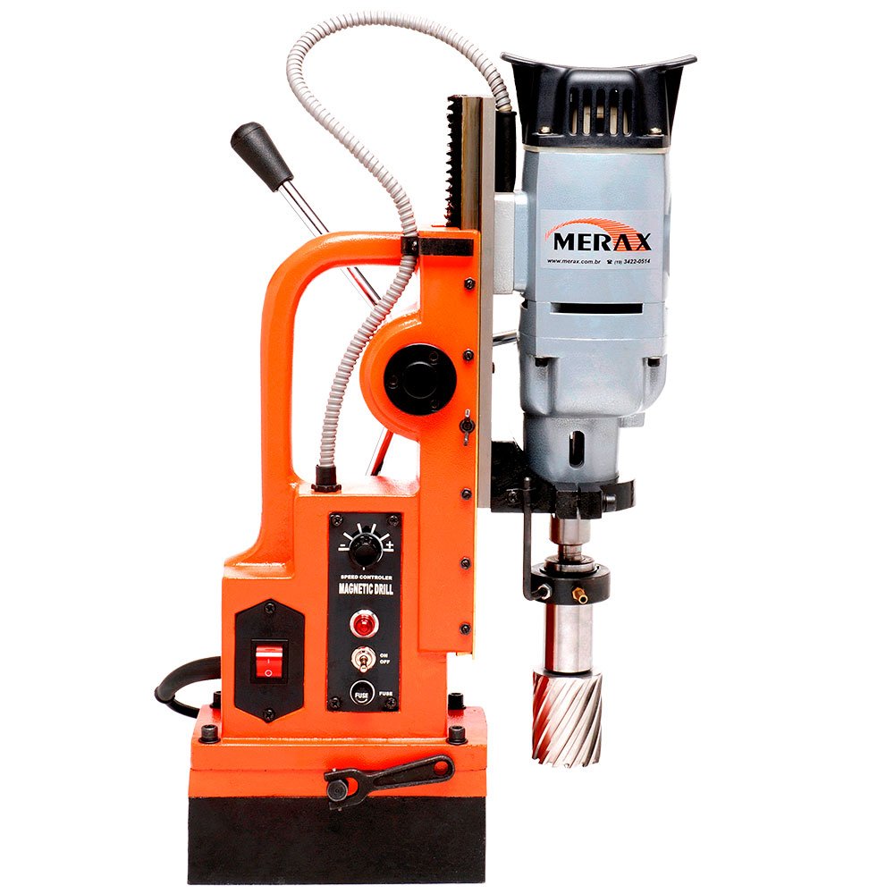Furadeira de Base Magnética Cone Morse CM2 1200W 220V com Acessórios FE-45 MERAX-FE4500B - Imagem 3