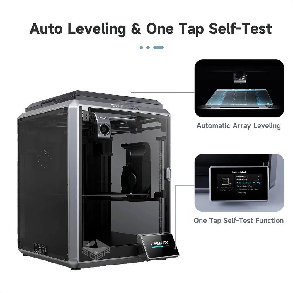Impressora Creality 3D Fechada K1 Printer, FDM, Bivolt, 350W - Imagem 3
